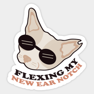 Spay/Neuter Cat Ear Notch (Shop for a Cause!) Sticker